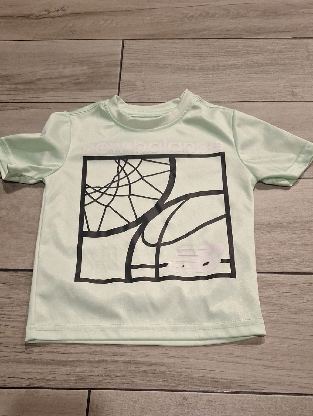 New Balance Mint Green Short Sleeve Basketball Graphic Tee